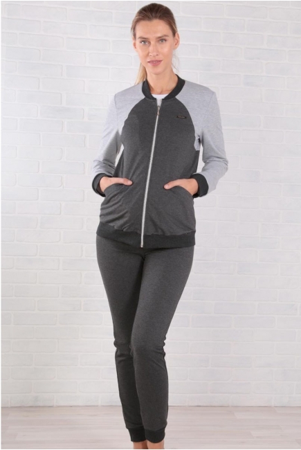 Костюм для беременных спортивный, темно-серый