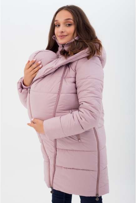 Слингокуртка зимняя 3 в 1, цвет сиреневый