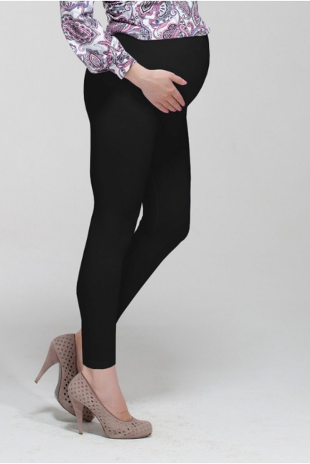 Леггинсы для беременных на живот, черные