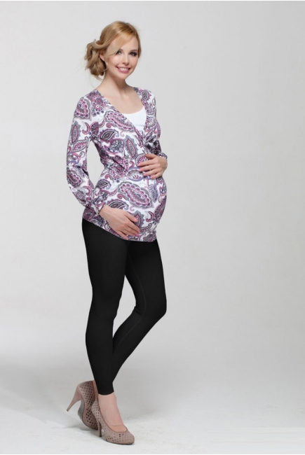 Леггинсы для беременных на живот, черные