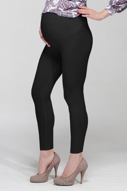 Леггинсы для беременных на живот, черные