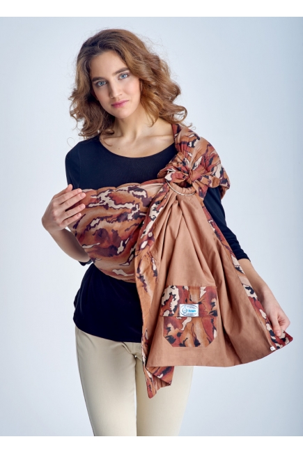 Слинг с кольцами Баюшка двуслойный, Листопад