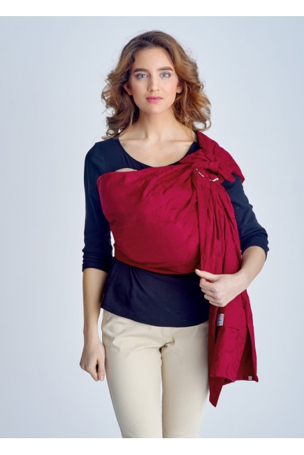 Слинг с кольцами Баюшка двуслойный, Поэма бордо