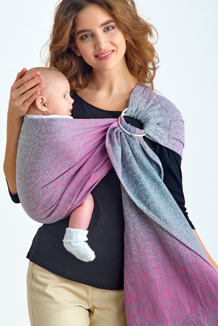 Слинг с кольцами Diva Basico, Rosa