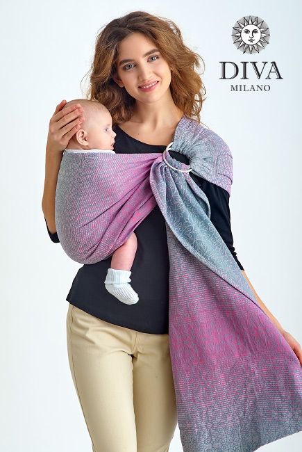 Слинг с кольцами Diva Basico, Rosa