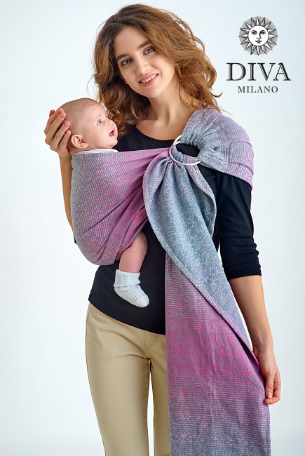 Слинг с кольцами Diva Basico, Rosa