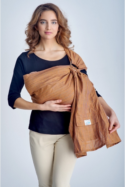 Слинг с кольцами Баюшка двуслойный, Рыжик