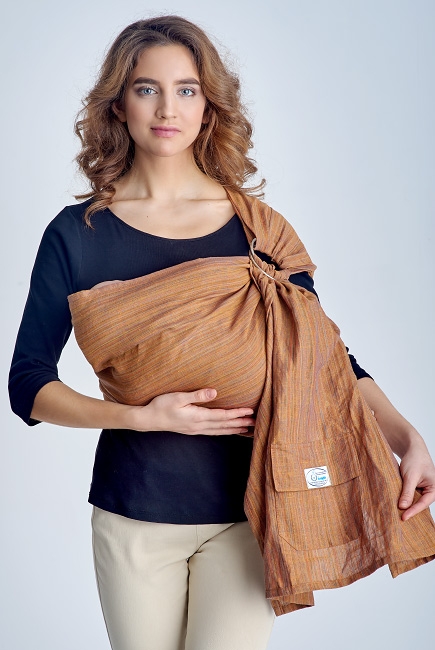 Слинг с кольцами Баюшка однослойный, Рыжик