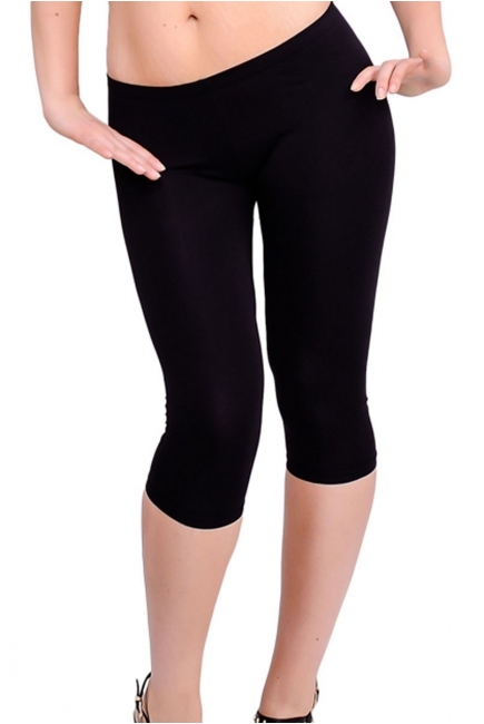 Бриджи для беременных и родивших с низкой талией, черные