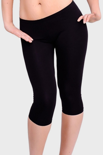Бриджи для беременных и родивших с низкой талией, черные