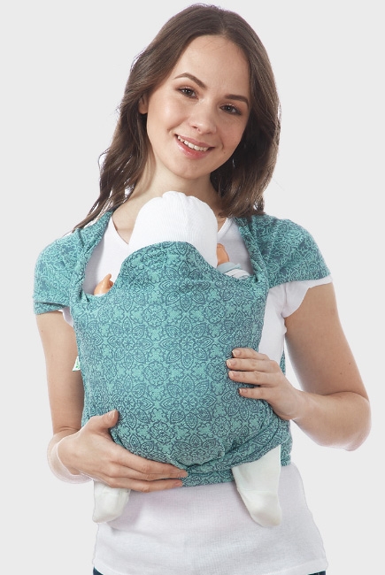 Май-слинг для ребенка "Blossom", мятный