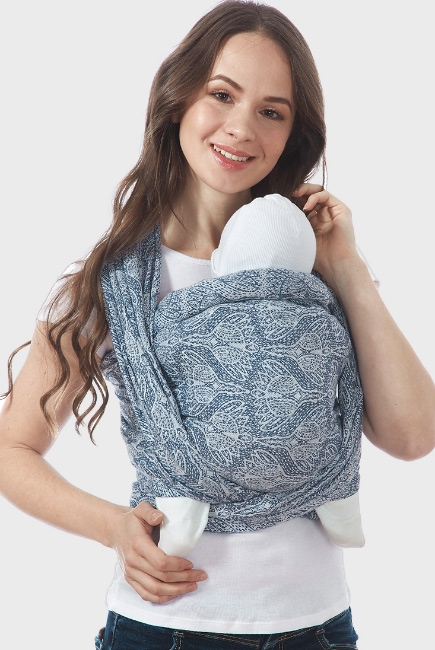 Слинг-шарф Floral, синий