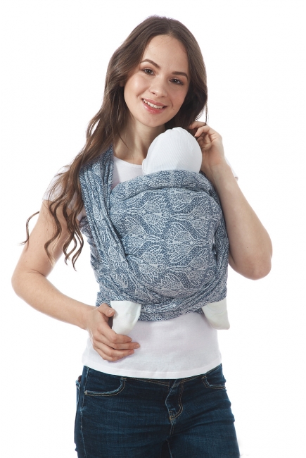 Слинг-шарф Floral, синий