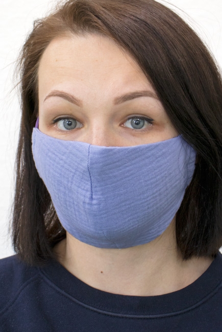 Маска защитная многоразовая (для взрослого), лавандовый