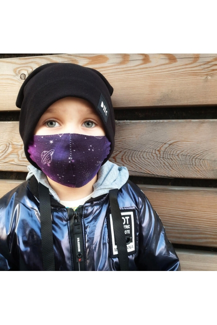 Набор медицинских масок для взрослого и ребенка, Night Galaxy
