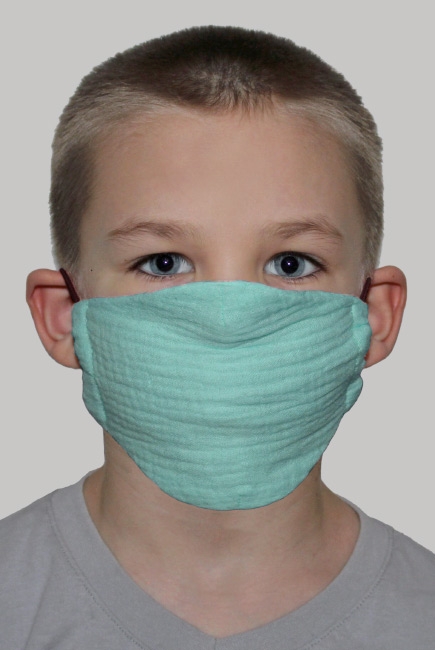 Медицинская маска многоразовая детская против вирусов, Mint