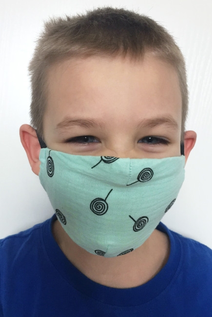 Медицинская маска многоразовая детская защитная, Mint Candy