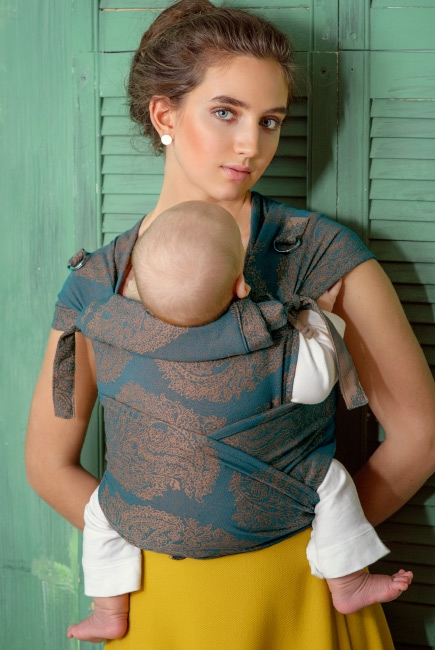 Май-слинг шарфовый с рождения Diva Essenza, Petrel