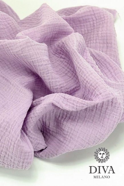 Маска медицинская многоразовая из муслина (для взрослого), сиреневый