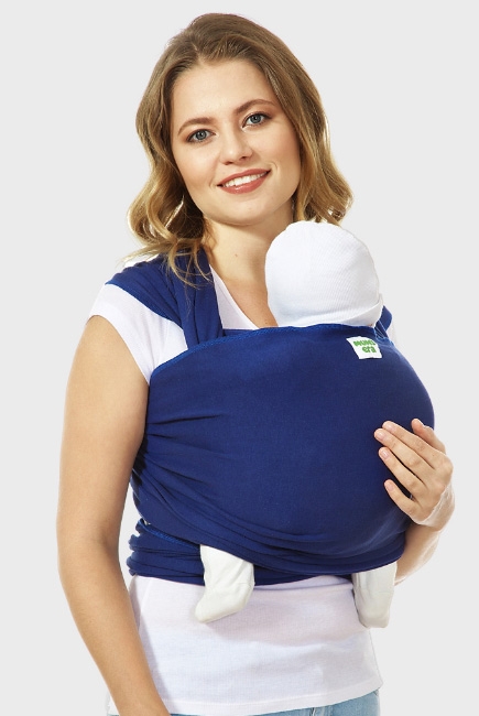 Трикотажный слинг-шарф, ультрамарин