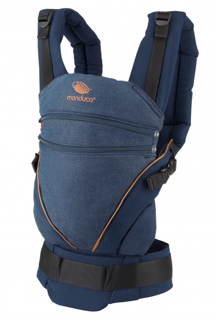Эргорюкзак с рождения Manduca XT, цвет Denimblue-Toffee (синий)
