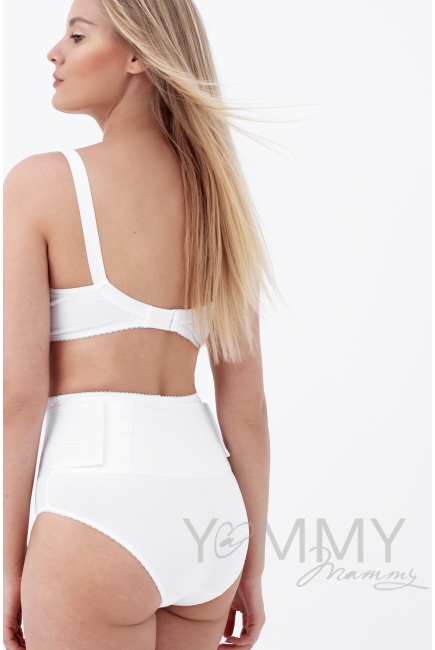 Бюстгальтер для беременных и кормления хлопковый, белый