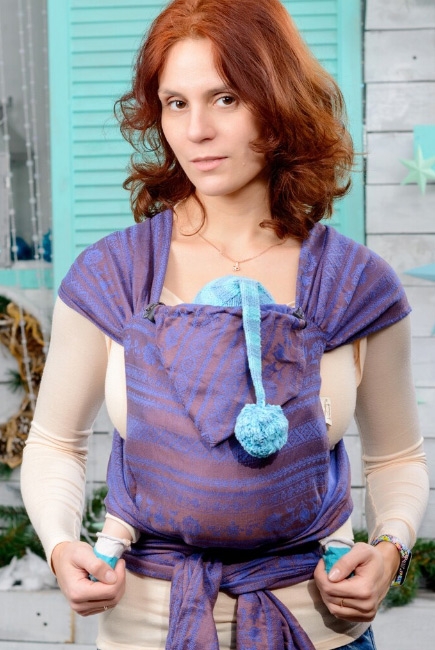 Май-слинг для новорожденных Karaush Adel Blueberry Pie с бамбуком