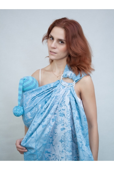 Слинг с кольцами для новорожденных Karaush Amira Mist с бамбуком