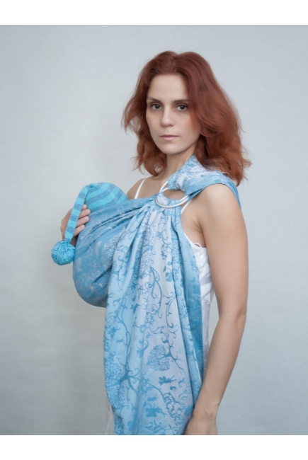 Слинг с кольцами для новорожденных Karaush Amira Mist с бамбуком