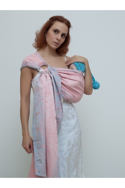 Слинг с кольцами для новорожденных Karaush Amira Perl с бамбуком