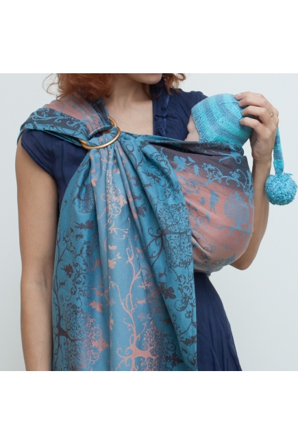 Слинг с кольцами для новорожденных Karaush Amira Sunrise с бамбуком