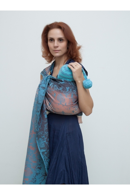 Слинг с кольцами для новорожденных Karaush Amira Sunrise с бамбуком