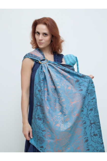 Слинг с кольцами для новорожденных Karaush Amira Sunrise с бамбуком