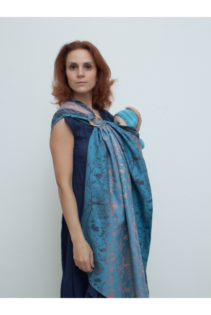 Слинг с кольцами для новорожденных Karaush Amira Sunrise с бамбуком