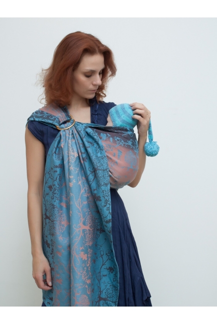 Слинг с кольцами для новорожденных Karaush Amira Sunrise с бамбуком