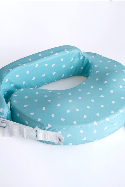 Подушка для кормления Loona эргономичная, Hearts мятный