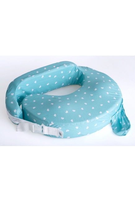 Подушка для кормления Loona эргономичная, Hearts мятный