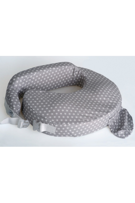Подушка для кормления Loona эргономичная, Stars серый