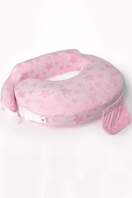 Подушка для кормления Loona эргономичная, Stars 3D розовый