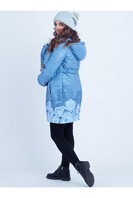 Слингокуртка зимняя 3 в 1 Diva Outerwear Celeste Snowflakes
