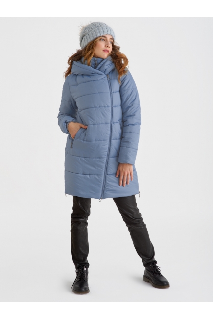 Слингокуртка зимняя (трансформер) 3в1, цвет серо-голубой