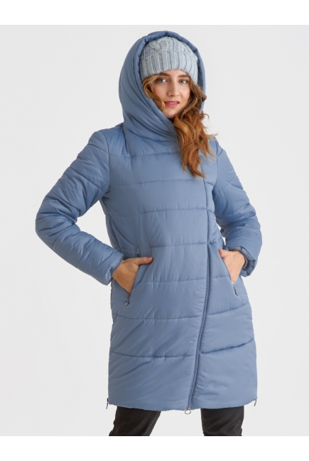 Слингокуртка зимняя (трансформер) 3в1, цвет серо-голубой