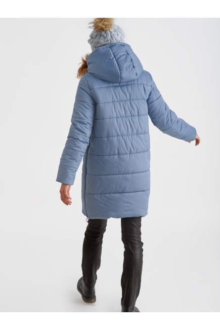 Слингокуртка зимняя (трансформер) 3в1, цвет серо-голубой