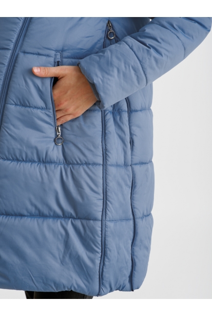 Слингокуртка зимняя (трансформер) 3в1, цвет серо-голубой