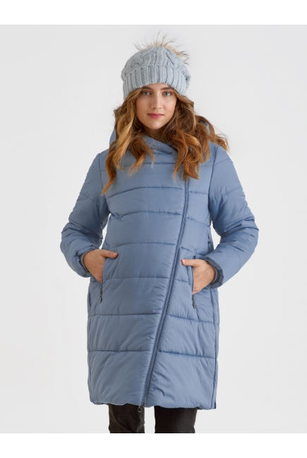 Слингокуртка зимняя (трансформер) 3в1, цвет серо-голубой