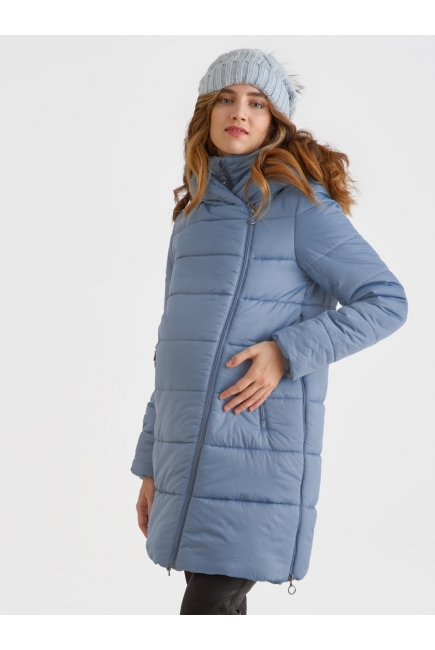 Слингокуртка зимняя (трансформер) 3в1, цвет серо-голубой