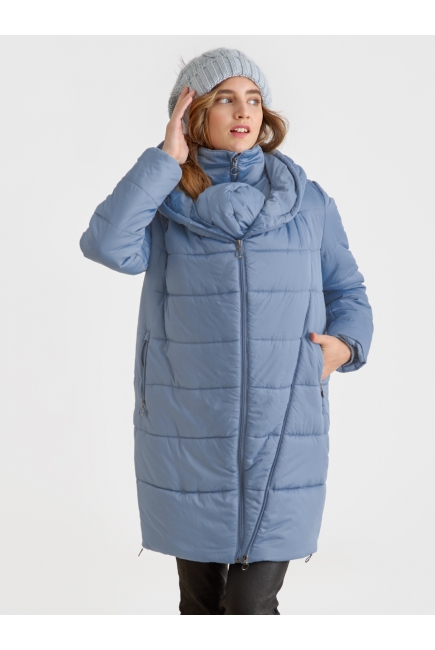 Слингокуртка зимняя (трансформер) 3в1, цвет серо-голубой