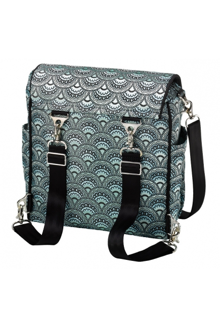Petunia Boxy Backpack: Aquamarine Roll