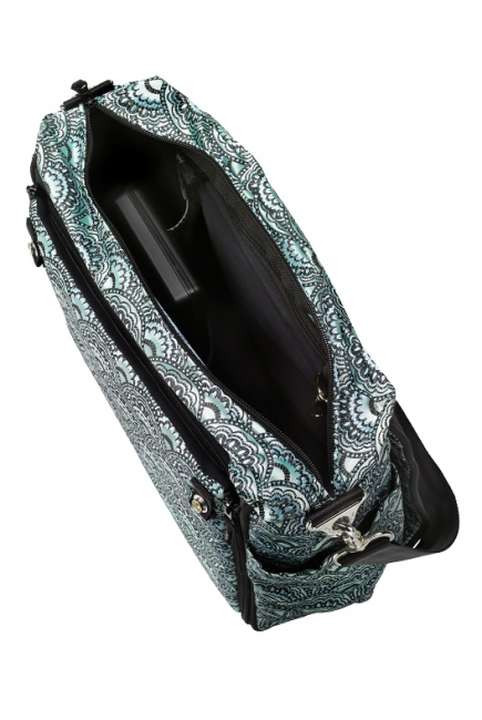 Petunia Boxy Backpack: Aquamarine Roll