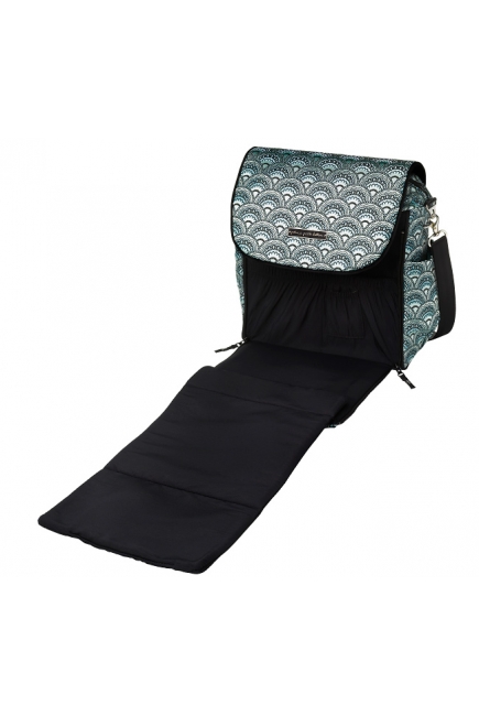 Petunia Boxy Backpack: Aquamarine Roll